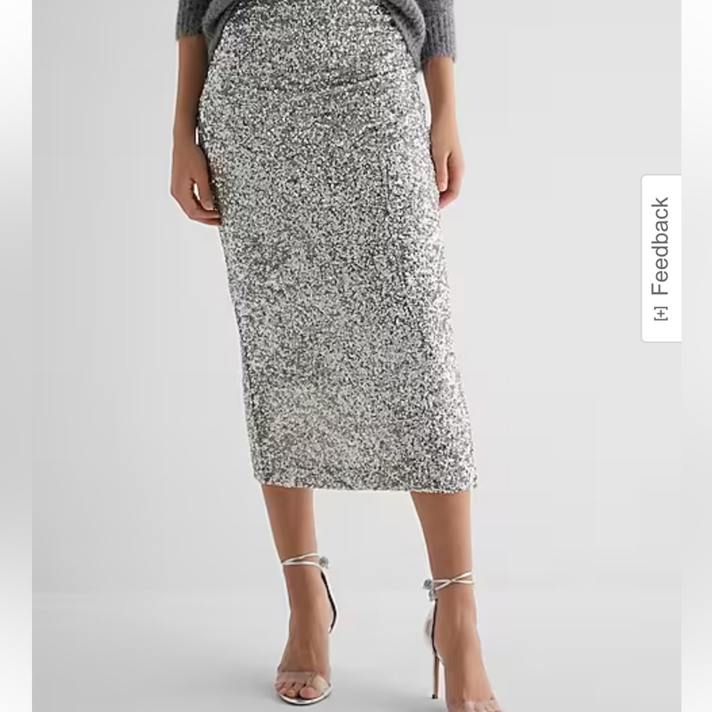 NWT Super High Waisted Sequin Midi Pencil Skirt